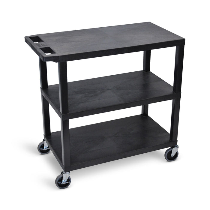 Luxor Flat Cart - Three Shelves - EC222-B - Luxor ITC