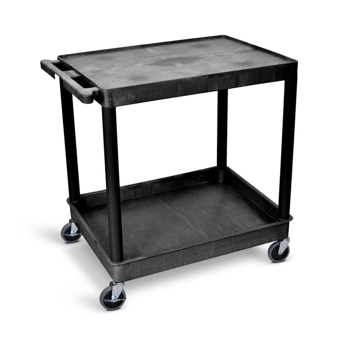 Large Flat-Top and Tub-Bottom Shelf Cart - TC21-B - Luxor ITC